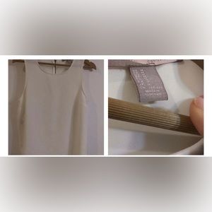Forever21- white/ off white size medium dressy type sleeveless top.